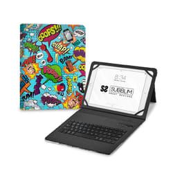 SUBBLIM SUBKT5-BTTC20 tastiera per dispositivo mobile QWERTY Spagnolo Bluetooth Multicolore