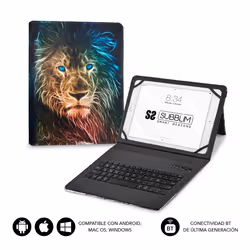 SUBBLIM SUBKT5-BTTL30 tastiera per dispositivo mobile QWERTY Spagnolo Bluetooth Multicolore