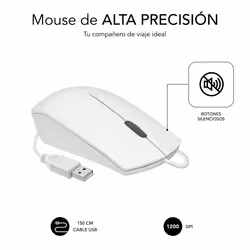 SUBBLIM SUBMO-B2BS002 mouse Ufficio Ambidestro USB tipo A Ottico 1200 DPI - Vista aggiuntiva 4