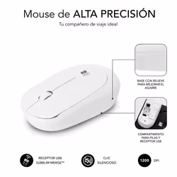 SUBBLIM SUBMO-B2SW011 mouse Ufficio Ambidestro RF Wireless Ottico 1200 DPI - Vista aggiuntiva 4