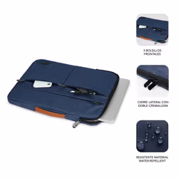 SUBBLIM SUBLS-AP36003 borsa per laptop 35,6 cm (14") Custodia a tasca Blu - Vista aggiuntiva 3