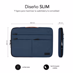 SUBBLIM SUBLS-AP36003 borsa per laptop 35,6 cm (14") Custodia a tasca Blu - Vista aggiuntiva 6