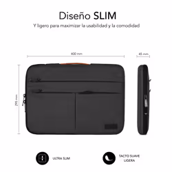 SUBBLIM SUBLS-AP36050 borsa per laptop 15.6" Custodia a tasca Grigio - Vista aggiuntiva 6