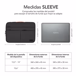 SUBBLIM SUBLS-AP36050 borsa per laptop 15.6" Custodia a tasca Grigio - Vista aggiuntiva 7