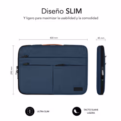 SUBBLIM SUBLS-AP36052 borsa per laptop 15.6" Custodia a tasca Blu - Vista aggiuntiva 6