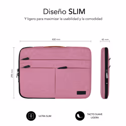 SUBBLIM SUBLS-AP36053 borsa per laptop 15.6" Custodia a tasca Rosa - Vista aggiuntiva 6