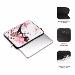 SUBBLIM SUBLS-SKIN102 borsa per laptop 35,6 cm (14") Custodia a tasca Multicolore