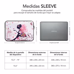 SUBBLIM SUBLS-SKIN102 borsa per laptop 35,6 cm (14") Custodia a tasca Multicolore - Vista aggiuntiva 5