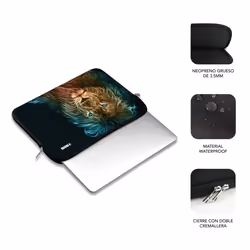 SUBBLIM SUBLS-SKIN153 borsa per laptop 39,6 cm (15.6") Custodia a tasca Multicolore - Vista aggiuntiva 3