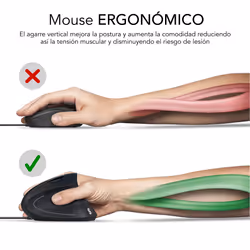 SUBBLIM SUBMO-EDGVU01 mouse Universale Mano destra USB tipo A Ottico 1600 DPI - Vista aggiuntiva 6