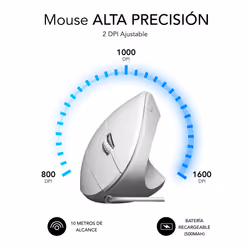 SUBBLIM SUBMO-EDGVU02 mouse Universale Mano destra USB tipo A Ottico 1600 DPI - Vista aggiuntiva 4