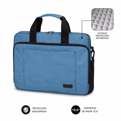 SUBBLIM SUBLB-4APLB11 borsa per laptop 39,6 cm (15.6") Borsa con caricamento dall'alto Blu - Vista aggiuntiva 2