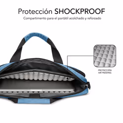 SUBBLIM SUBLB-4APLB11 borsa per laptop 39,6 cm (15.6") Borsa con caricamento dall'alto Blu - Vista aggiuntiva 4