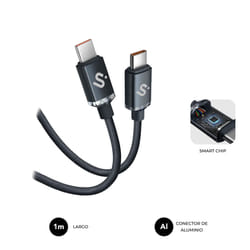 SUBBLIM SUBCAB-C06001 Cavo USB USB-C USB 2.0 1 m Nero