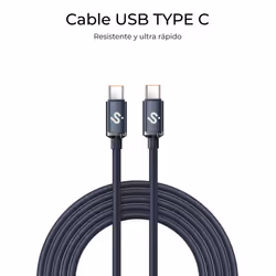 SUBBLIM SUBCAB-C06002 cavo USB USB 2.0 2 m USB C Nero - Vista aggiuntiva 4