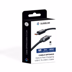 SUBBLIM SUBCAB-C06002 cavo USB USB 2.0 2 m USB C Nero - Vista aggiuntiva 6