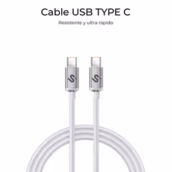 SUBBLIM SUBCAB-C06011 cavo USB USB 2.0 2 m USB C Bianco - Vista aggiuntiva 4