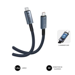 SUBBLIM SUBCAB-C24010 cavo USB USB4 Gen 3x2 1,5 m USB C Nero