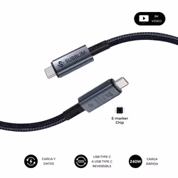 SUBBLIM SUBCAB-C24010 cavo USB USB4 Gen 3x2 1,5 m USB C Nero - Vista aggiuntiva 2