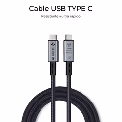 SUBBLIM SUBCAB-C24010 cavo USB USB4 Gen 3x2 1,5 m USB C Nero - Vista aggiuntiva 4