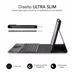 SUBBLIM Funda Tablet KEYTAB ProBT Touchpad Ipad 10,9/11 10a/11a Gen NEGRA - Vista aggiuntiva 2