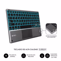SUBBLIM Funda Tablet KEYTAB ProBT Touchpad Ipad 10,9/11 10a/11a Gen NEGRA - Vista aggiuntiva 6