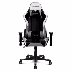 DRIFT DR175, Sedia per gaming universale, 150 kg, Seduta imbottita, Schienale imbottito, Nero/Grigio, Nylon