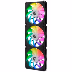 NOX EASY LINK Case per computer Raffreddatore d'aria 12 cm Nero 3 pz - Vista aggiuntiva 2