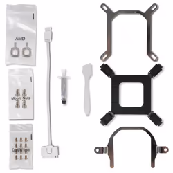 NOX NXHUMMERM360ARGBW sistema di raffreddamento per computer Processore Raffreddatore di liquidi tutto in uno 12 cm Bianco 1 pz - Vista aggiuntiva 8