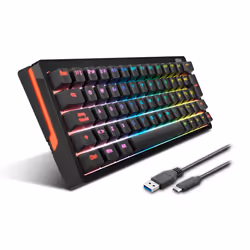 Krom Kreator tastiera Gaming USB Nero - Vista aggiuntiva 2