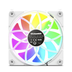 NOX NXHUMMERELINKWH sistema di raffreddamento per computer Case per computer Ventilatore 12 cm Bianco 1 pz