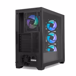 NOX Hummer PLASMA Midi Tower Nero - Vista aggiuntiva 5