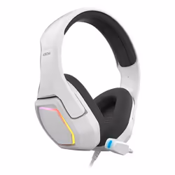 Krom Kopa 7.1 Auricolare Cablato A Padiglione Gaming Nero, Bianco