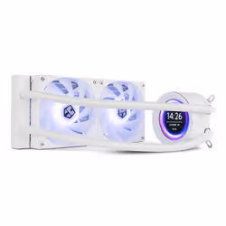 NOX X-240 LCD Processore Raffreddatore d'aria 12 cm Bianco 1 pz