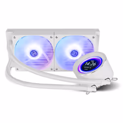 NOX X-240 LCD Processore Raffreddatore d'aria 12 cm Bianco 1 pz