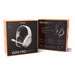 Krom Kopa Pro Auricolare Cablato A Padiglione Gaming Bianco - Vista aggiuntiva 6