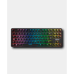 Krom NXKROMKERNELPROSP tastiera Gaming USB + RF Wireless + Bluetooth QWERTY Spagnolo Nero, Bianco