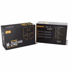 NOX M-240 ARGB Processore Raffreddatore di liquidi tutto in uno 12 cm Bianco - Vista aggiuntiva 8