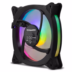 NOX NXHUMMERVFAN sistema di raffreddamento per computer Case per computer Ventilatore 12 cm Nero - Vista aggiuntiva 5