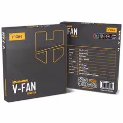 NOX NXHUMMERVFAN sistema di raffreddamento per computer Case per computer Ventilatore 12 cm Nero - Vista aggiuntiva 6