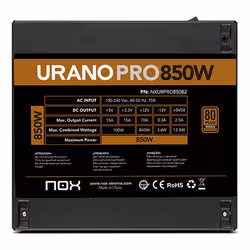NOX Urano PRO 850W Bronze alimentatore per computer ATX Nero - Vista aggiuntiva 8