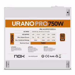 NOX Urano PRO White 750W Bronze alimentatore per computer ATX Bianco - Vista aggiuntiva 8