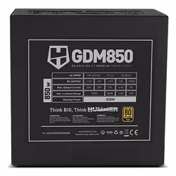 NOX Hummer GDM 850W GOLD alimentatore per computer 20+4 pin ATX ATX Nero - Vista aggiuntiva 6