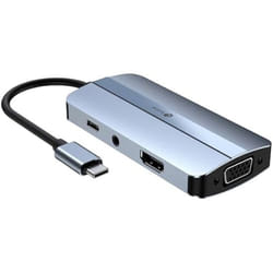 Leotec LEDS04 replicatore di porte e docking station per laptop USB 3.2 Gen 1 (3.1 Gen 1) Type-C Grigio