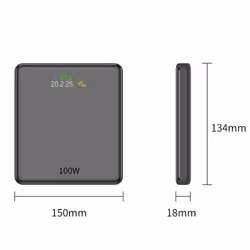 Leotec LEPOW100W20G batteria portatile Polimeri di litio (LiPo) 20000 mAh Nero - Vista aggiuntiva 4