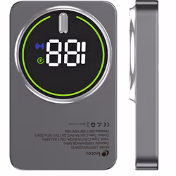 Leotec LEPOWW20W10G batteria portatile Polimeri di litio (LiPo) 10000 mAh Carica wireless Grigio - Vista aggiuntiva 4