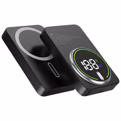 Leotec LEPOWW20W10K batteria portatile Polimeri di litio (LiPo) 10000 mAh Carica wireless Nero - Vista aggiuntiva 2