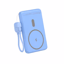 Leotec LEPOWW20W5B batteria portatile Polimeri di litio (LiPo) 5000 mAh Carica wireless Blu - Vista aggiuntiva 2