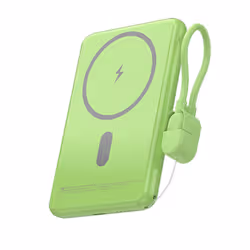 Leotec LEPOWW20W5G batteria portatile Polimeri di litio (LiPo) 5000 mAh Carica wireless Verde - Vista aggiuntiva 3