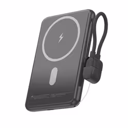 Leotec LEPOWW20W5K batteria portatile Polimeri di litio (LiPo) 5000 mAh Carica wireless Nero - Vista aggiuntiva 3